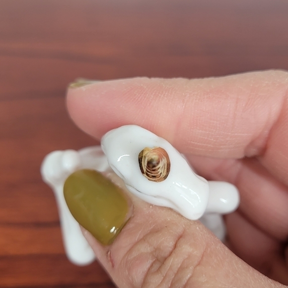 Vtg Milk Glass Porcelain Unicorn Figurine With Gilded Gold Horn Whimsical Mini - Picture 6 of 11